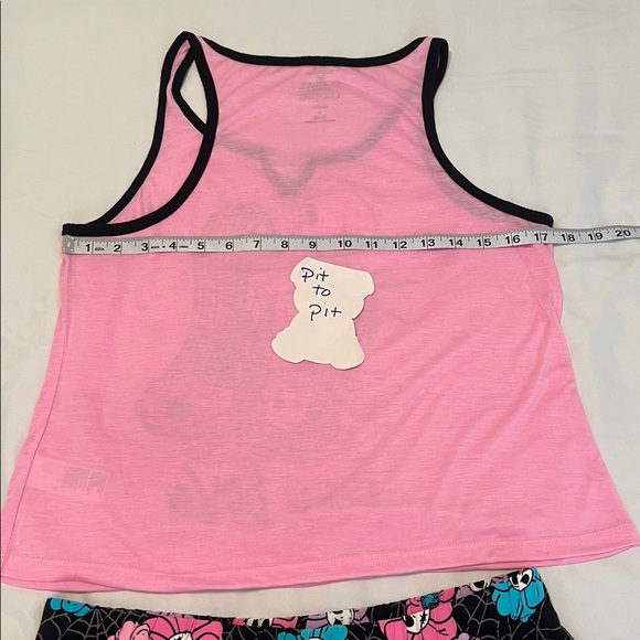 Disney szM Nightmare Before Christmas Women's Pink and Black Sleepwear Set EUC - Picture 13 of 13